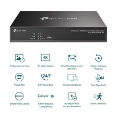 VIGI NVR1004H-4P V1 Standalone NVR - Reliable 4-Channel Network Video Recorder for Enhanced Security Solutions